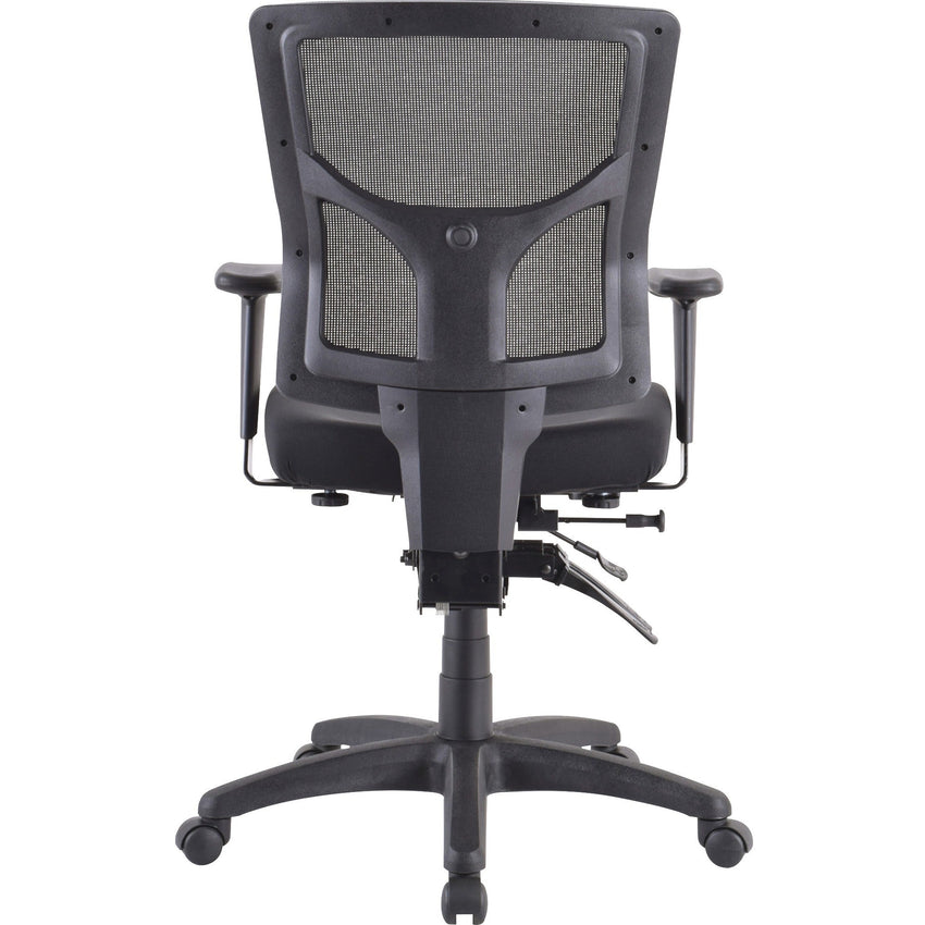 Lorell Multifunctional Mesh Mid - Back Executive Chair with Adjustable Lumbar and Tilt Mechanism (LLR - LLR62001X) - SchoolOutlet