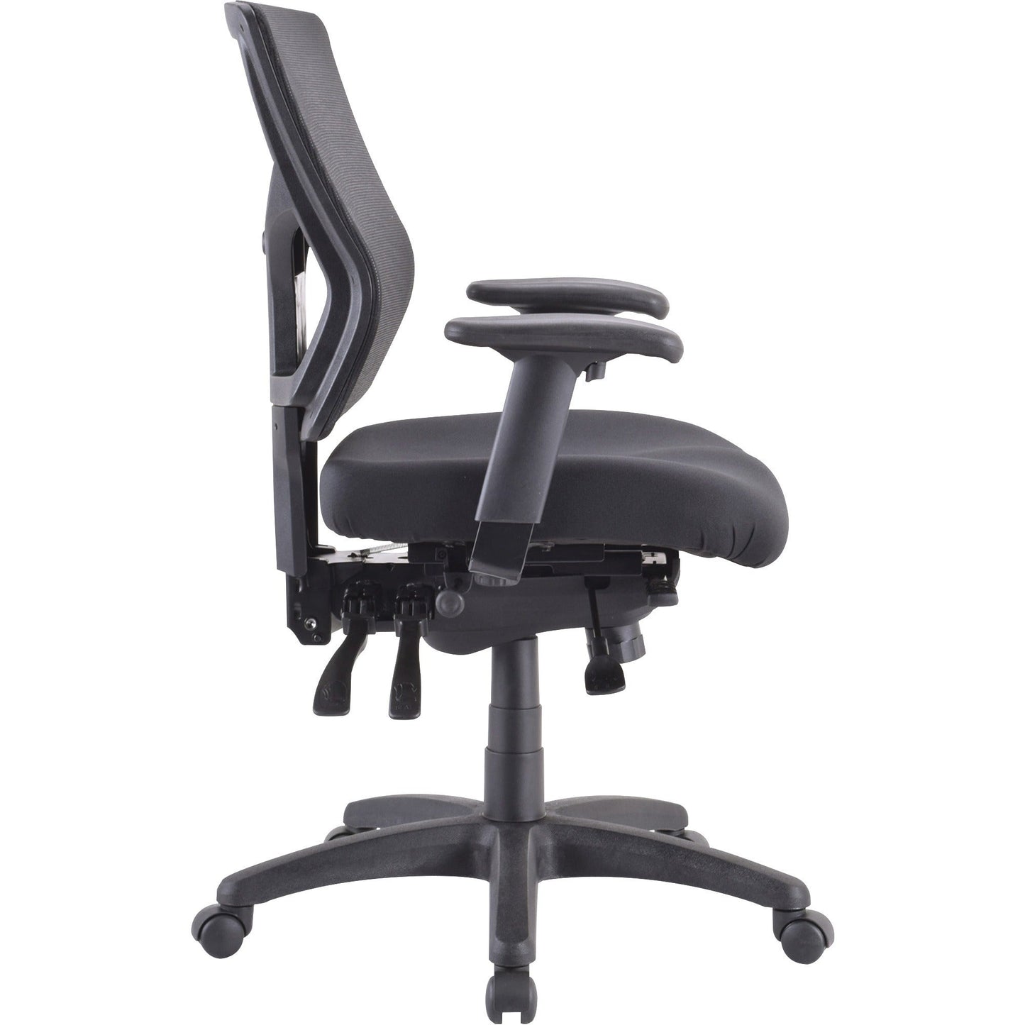 Lorell Multifunctional Mesh Mid - Back Executive Chair with Adjustable Lumbar and Tilt Mechanism (LLR - LLR62001X) - SchoolOutlet