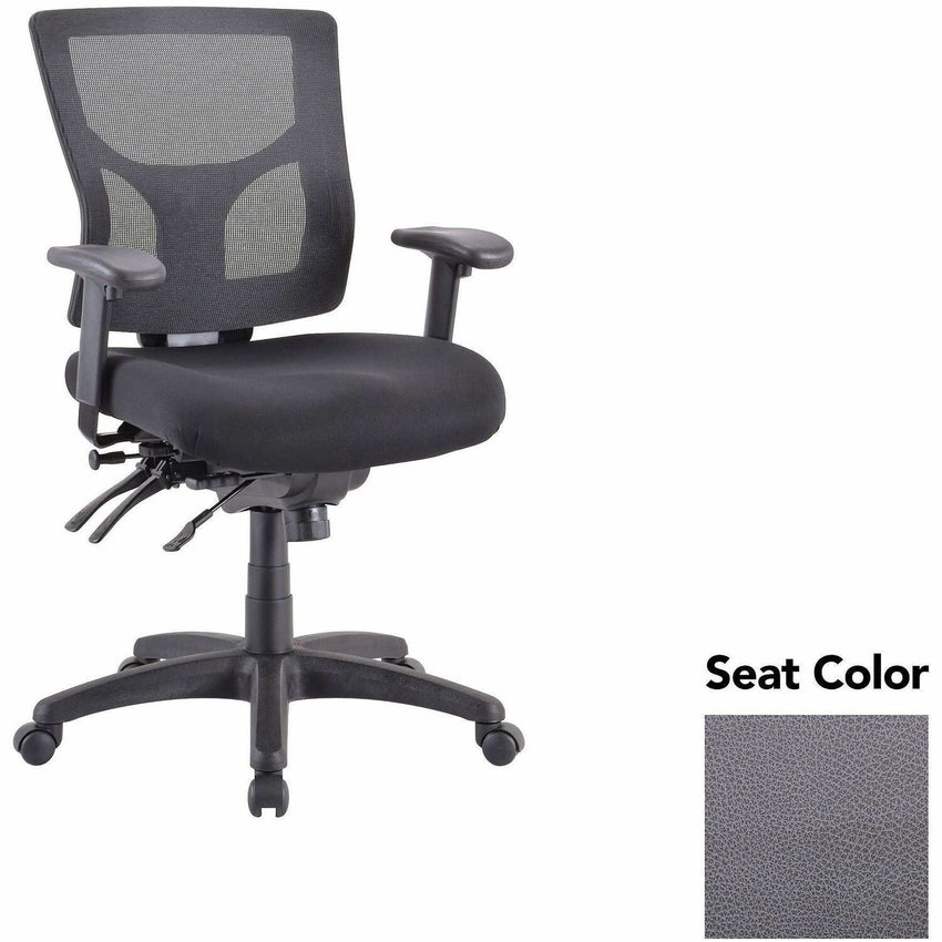 Lorell Multifunctional Mesh Mid - Back Executive Chair with Adjustable Lumbar and Tilt Mechanism (LLR - LLR62001X) - SchoolOutlet