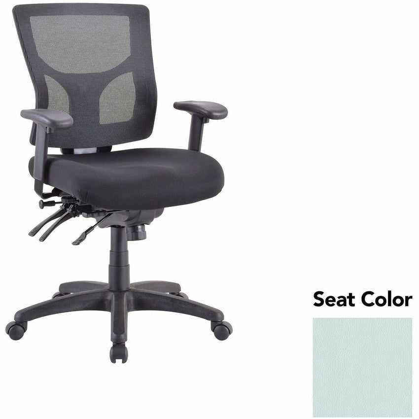 Lorell Multifunctional Mesh Mid - Back Executive Chair with Adjustable Lumbar and Tilt Mechanism (LLR - LLR62001X) - SchoolOutlet