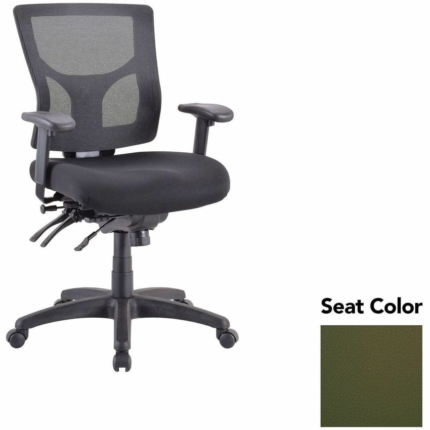 Lorell Multifunctional Mesh Mid - Back Executive Chair with Adjustable Lumbar and Tilt Mechanism (LLR - LLR62001X) - SchoolOutlet