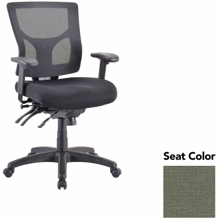 Lorell Multifunctional Mesh Mid - Back Executive Chair with Adjustable Lumbar and Tilt Mechanism (LLR - LLR62001X) - SchoolOutlet