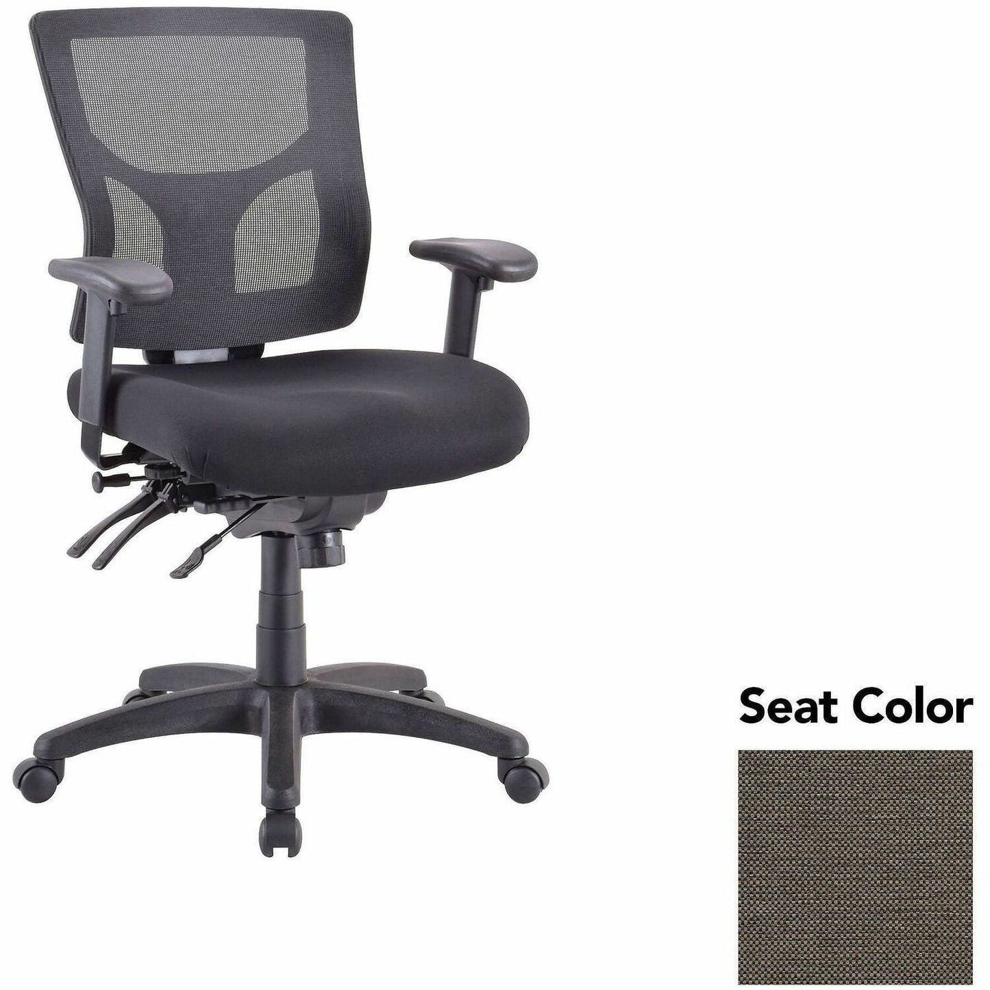 Lorell Multifunctional Mesh Mid - Back Executive Chair with Adjustable Lumbar and Tilt Mechanism (LLR - LLR62001X) - SchoolOutlet