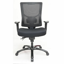 Lorell Big & Tall Mesh High-Back Executive Chair with Adjustable Lumbar and Seat Slider (LLR-LLR62010)