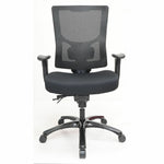 Lorell Big & Tall Mesh High - Back Executive Chair with Adjustable Lumbar and Seat Slider (LLR - LLR62010) - SchoolOutlet