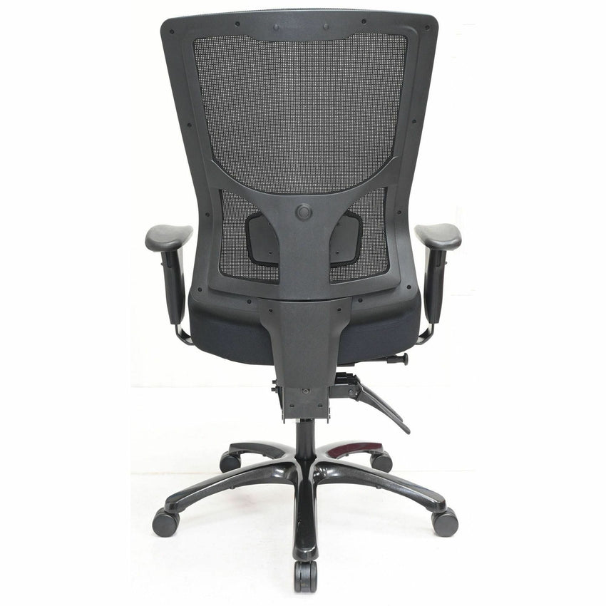 Lorell Big & Tall Mesh High - Back Executive Chair with Adjustable Lumbar and Seat Slider (LLR - LLR62010) - SchoolOutlet