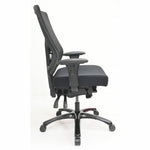 Lorell Big & Tall Mesh High - Back Executive Chair with Adjustable Lumbar and Seat Slider (LLR - LLR62010) - SchoolOutlet