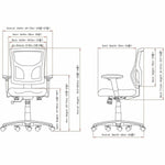 Lorell Conjure Mesh Task Chair with Ratchet Back and Adjustable Arms (LLR - LLR62014) - SchoolOutlet