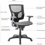 Lorell Conjure Mesh Task Chair with Ratchet Back and Adjustable Arms (LLR - LLR62014) - SchoolOutlet