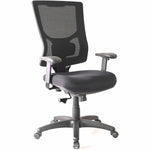 Lorell Conjure Mesh High - Back Office Chair with Adjustable Arms and Swivel Tilt (LLR - LLR62018X) - SchoolOutlet