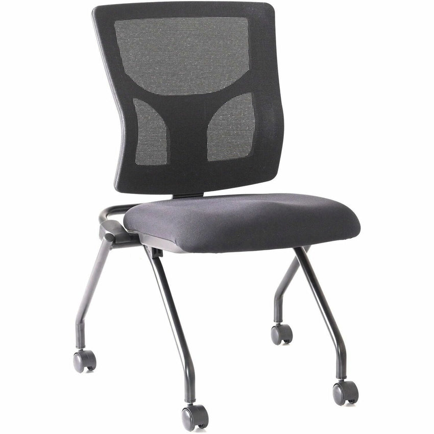Lorell Conjure Mesh Training Chair with Folding Seat and Casters - Set of 2 (LLR - LLR62020X) - SchoolOutlet