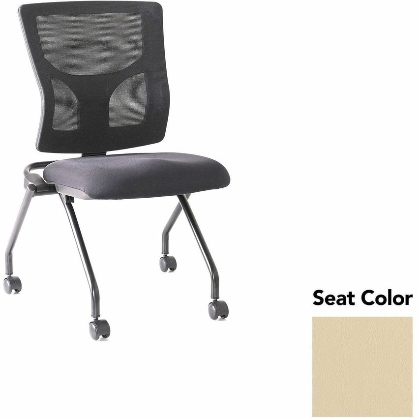 Lorell Conjure Mesh Training Chair with Folding Seat and Casters - Set of 2 (LLR - LLR62020X) - SchoolOutlet