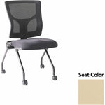 Lorell Conjure Mesh Training Chair with Folding Seat and Casters - Set of 2 (LLR - LLR62020X) - SchoolOutlet