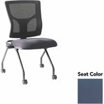 Lorell Conjure Mesh Training Chair with Folding Seat and Casters - Set of 2 (LLR - LLR62020X) - SchoolOutlet