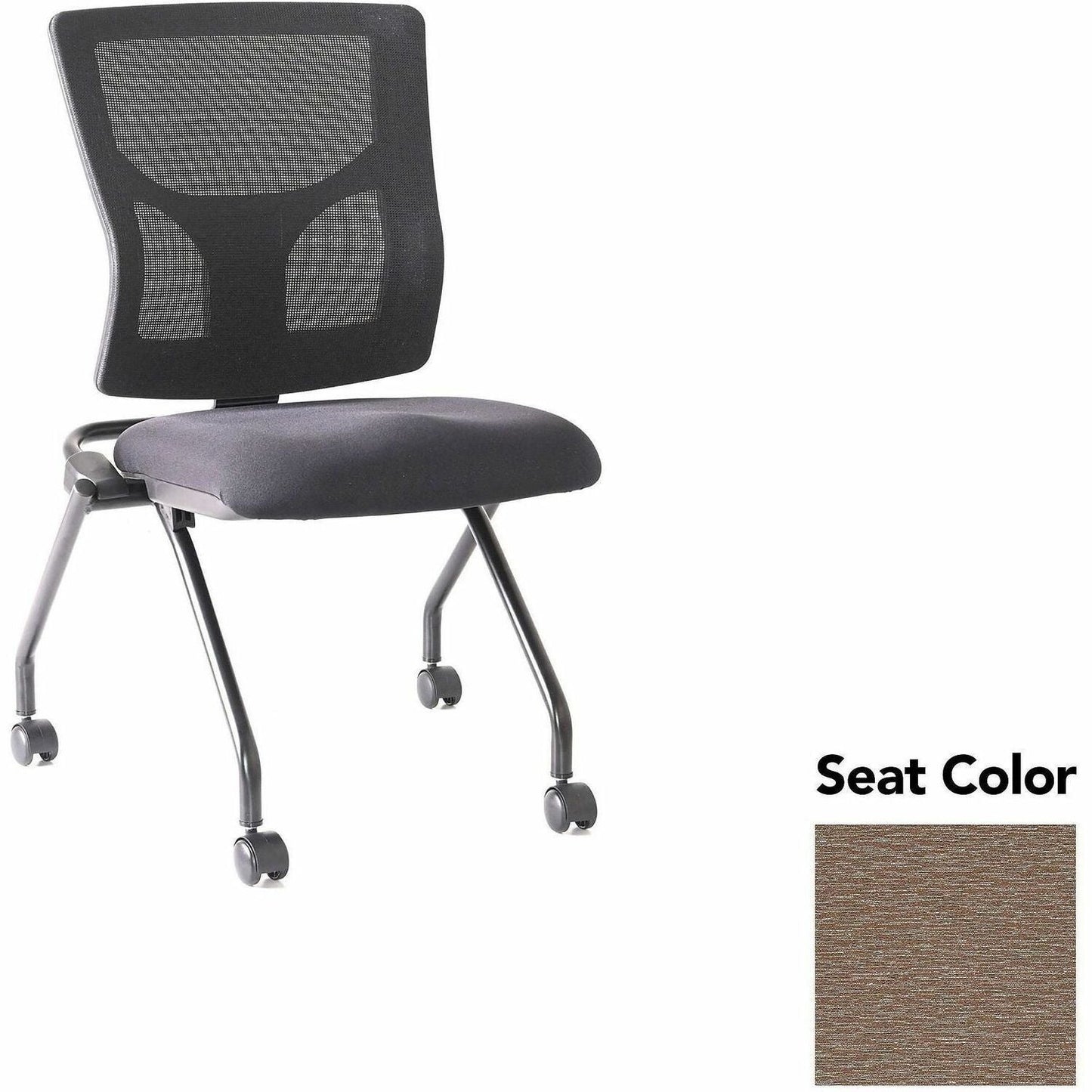 Lorell Conjure Mesh Training Chair with Folding Seat and Casters - Set of 2 (LLR - LLR62020X) - SchoolOutlet
