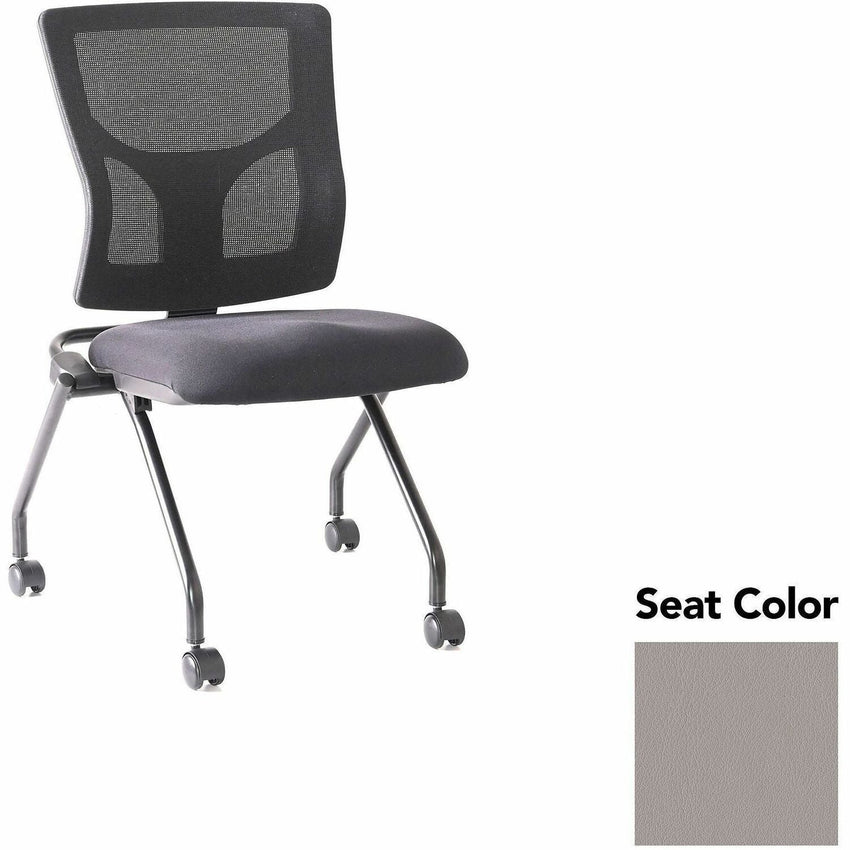 Lorell Conjure Mesh Training Chair with Folding Seat and Casters - Set of 2 (LLR - LLR62020X) - SchoolOutlet