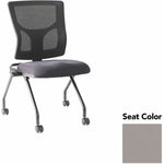 Lorell Conjure Mesh Training Chair with Folding Seat and Casters - Set of 2 (LLR - LLR62020X) - SchoolOutlet