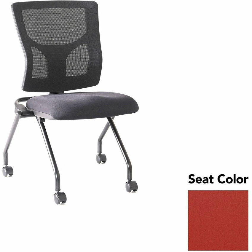 Lorell Conjure Mesh Training Chair with Folding Seat and Casters - Set of 2 (LLR - LLR62020X) - SchoolOutlet