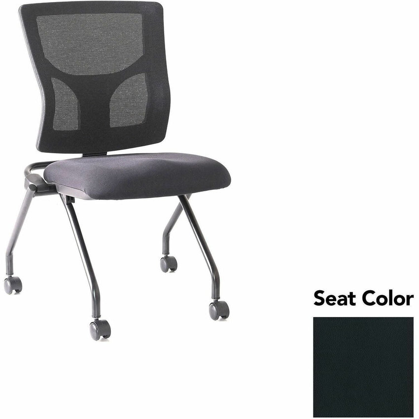 Lorell Conjure Mesh Training Chair with Folding Seat and Casters - Set of 2 (LLR - LLR62020X) - SchoolOutlet
