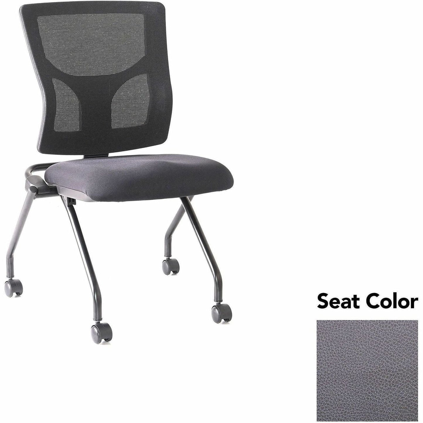 Lorell Conjure Mesh Training Chair with Folding Seat and Casters - Set of 2 (LLR - LLR62020X) - SchoolOutlet