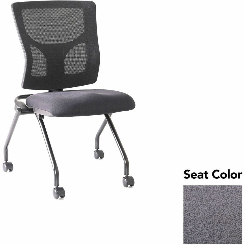 Lorell Conjure Mesh Training Chair with Folding Seat and Casters - Set of 2 (LLR - LLR62020X) - SchoolOutlet
