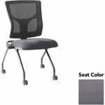 Lorell Conjure Mesh Training Chair with Folding Seat and Casters - Set of 2 (LLR - LLR62020X) - SchoolOutlet