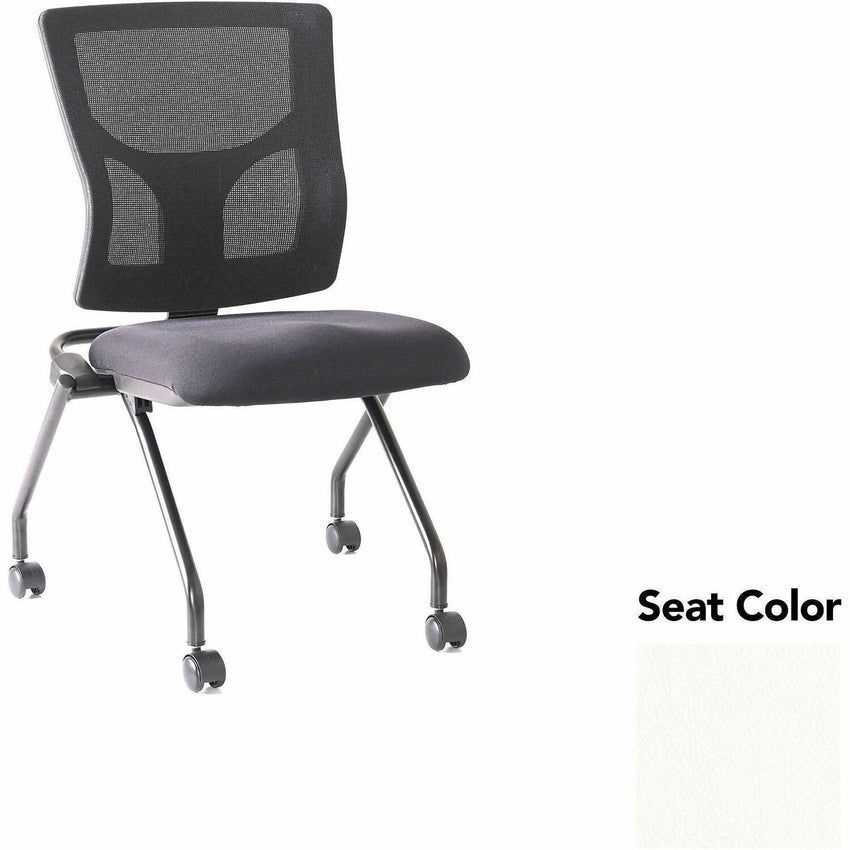 Lorell Conjure Mesh Training Chair with Folding Seat and Casters - Set of 2 (LLR - LLR62020X) - SchoolOutlet