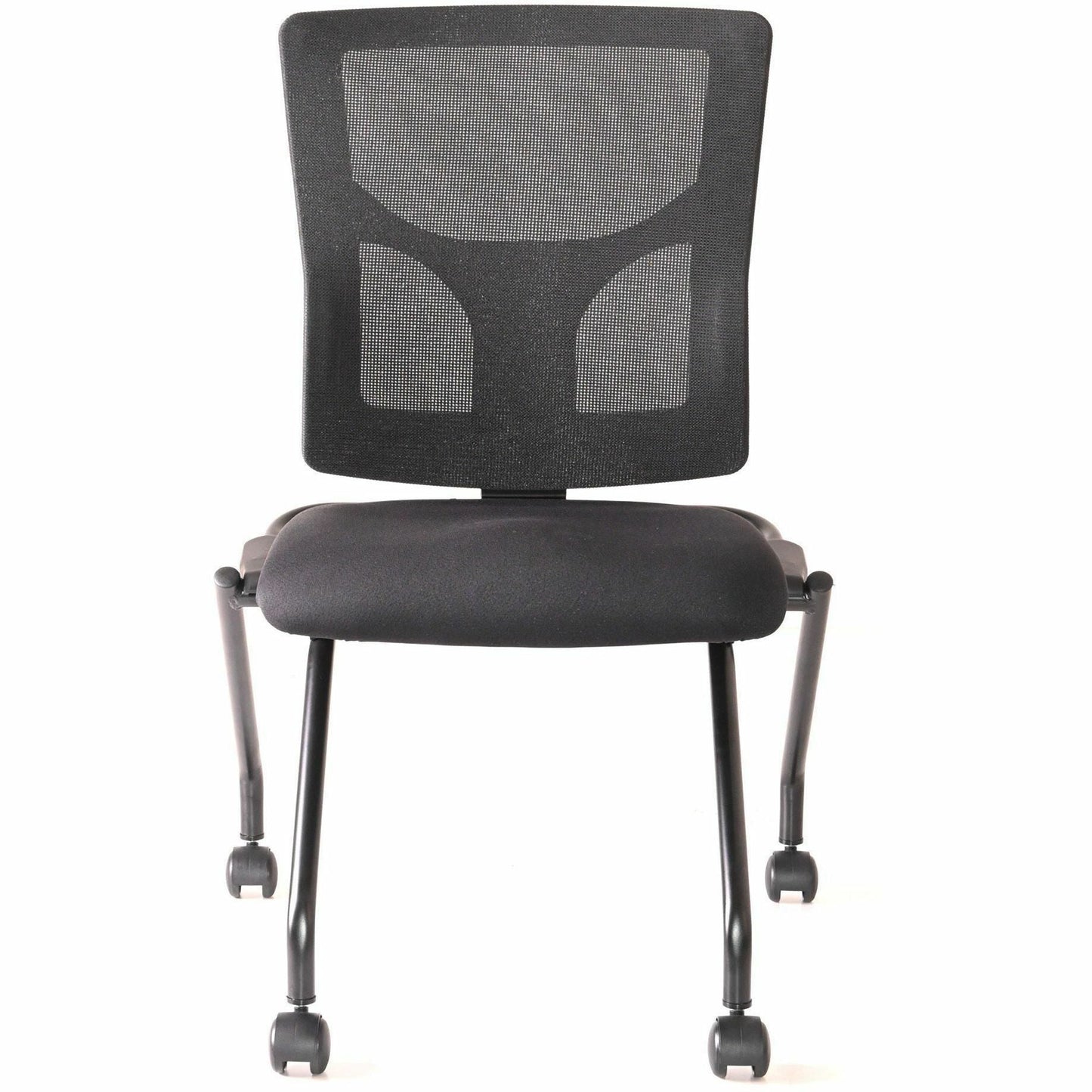 Lorell Conjure Mesh Training Chair with Folding Seat and Casters - Set of 2 (LLR - LLR62020X) - SchoolOutlet