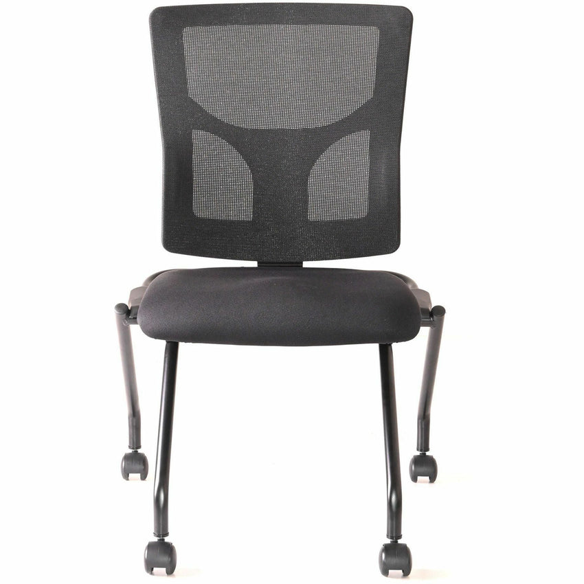 Lorell Conjure Mesh Training Chair with Folding Seat and Casters - Set of 2 (LLR - LLR62020X) - SchoolOutlet