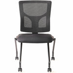 Lorell Conjure Mesh Training Chair with Folding Seat and Casters - Set of 2 (LLR - LLR62020X) - SchoolOutlet