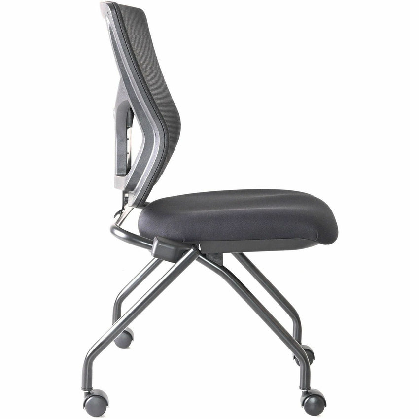 Lorell Conjure Mesh Training Chair with Folding Seat and Casters - Set of 2 (LLR - LLR62020X) - SchoolOutlet