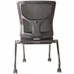 Lorell Conjure Mesh Training Chair with Folding Seat and Casters - Set of 2 (LLR - LLR62020X) - SchoolOutlet