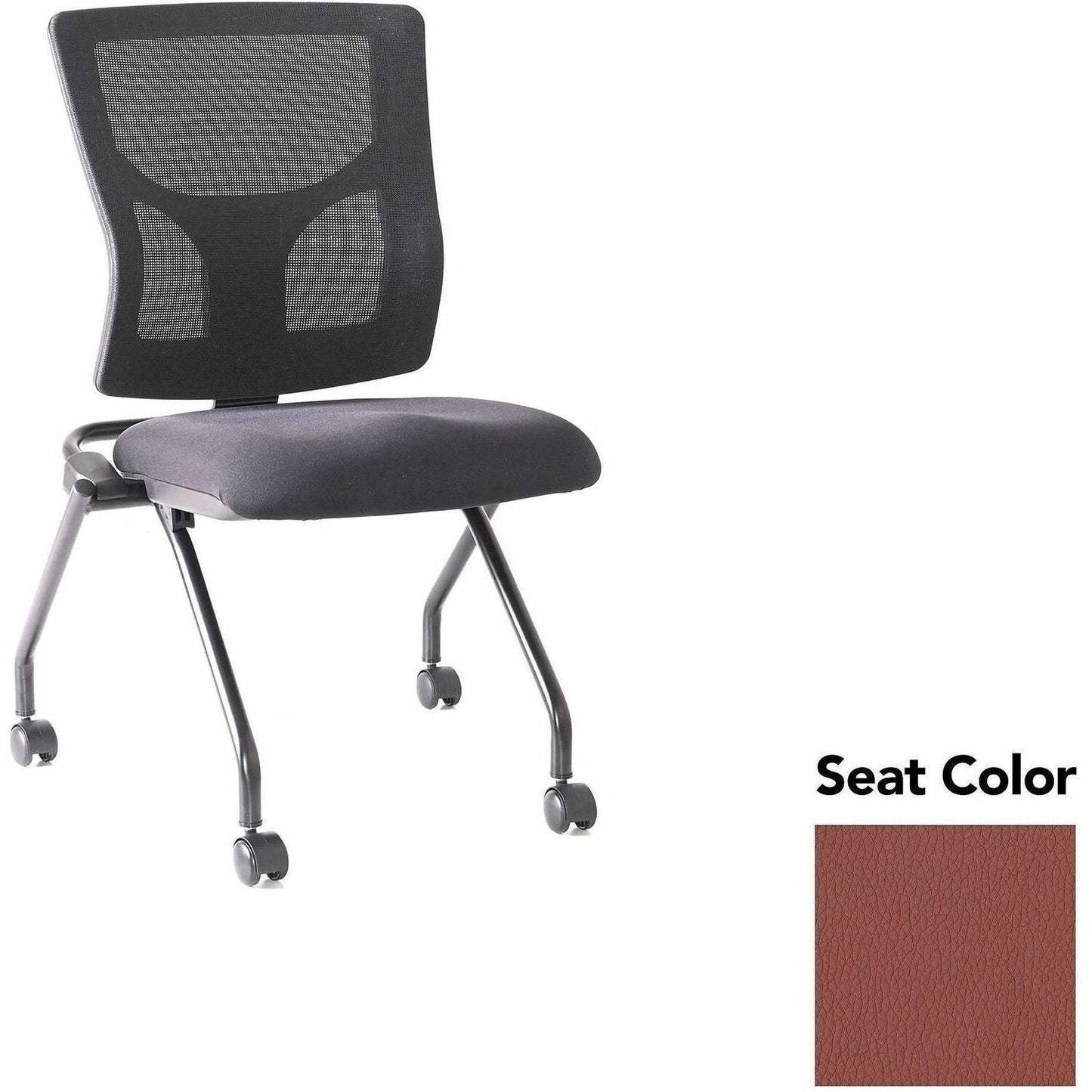 Lorell Conjure Mesh Training Chair with Folding Seat and Casters - Set of 2 (LLR - LLR62020X) - SchoolOutlet