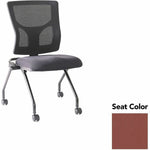 Lorell Conjure Mesh Training Chair with Folding Seat and Casters - Set of 2 (LLR - LLR62020X) - SchoolOutlet