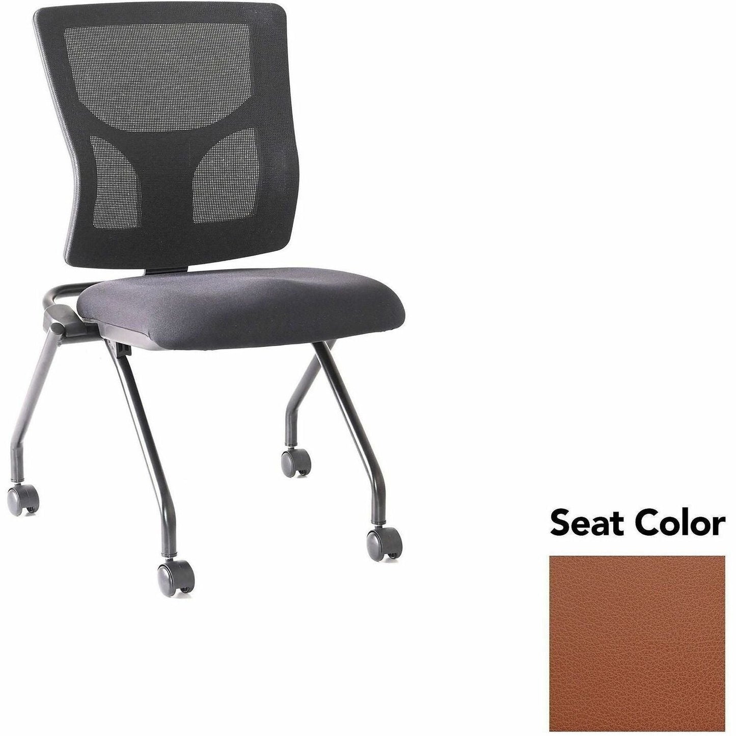 Lorell Conjure Mesh Training Chair with Folding Seat and Casters - Set of 2 (LLR - LLR62020X) - SchoolOutlet