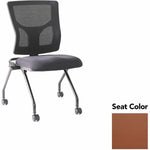 Lorell Conjure Mesh Training Chair with Folding Seat and Casters - Set of 2 (LLR - LLR62020X) - SchoolOutlet