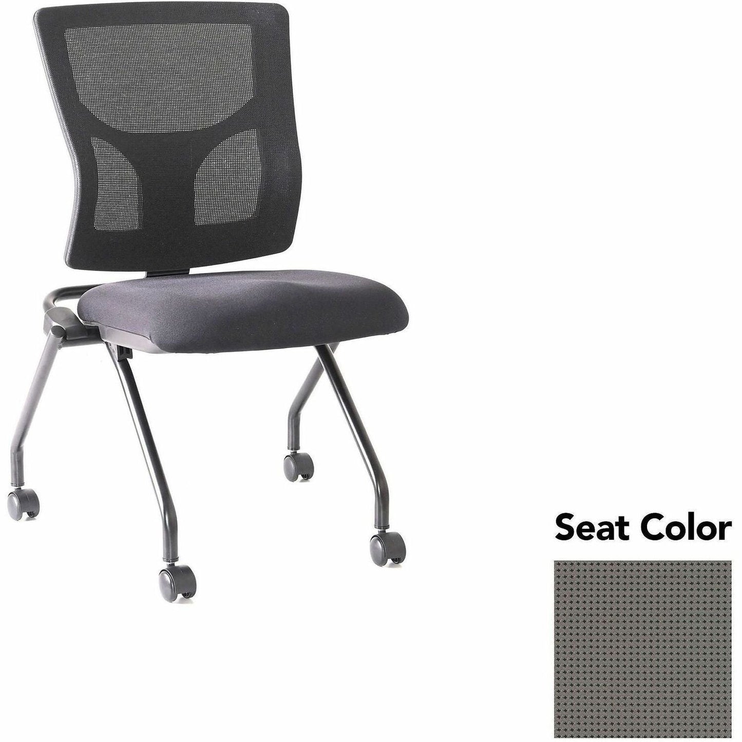 Lorell Conjure Mesh Training Chair with Folding Seat and Casters - Set of 2 (LLR - LLR62020X) - SchoolOutlet