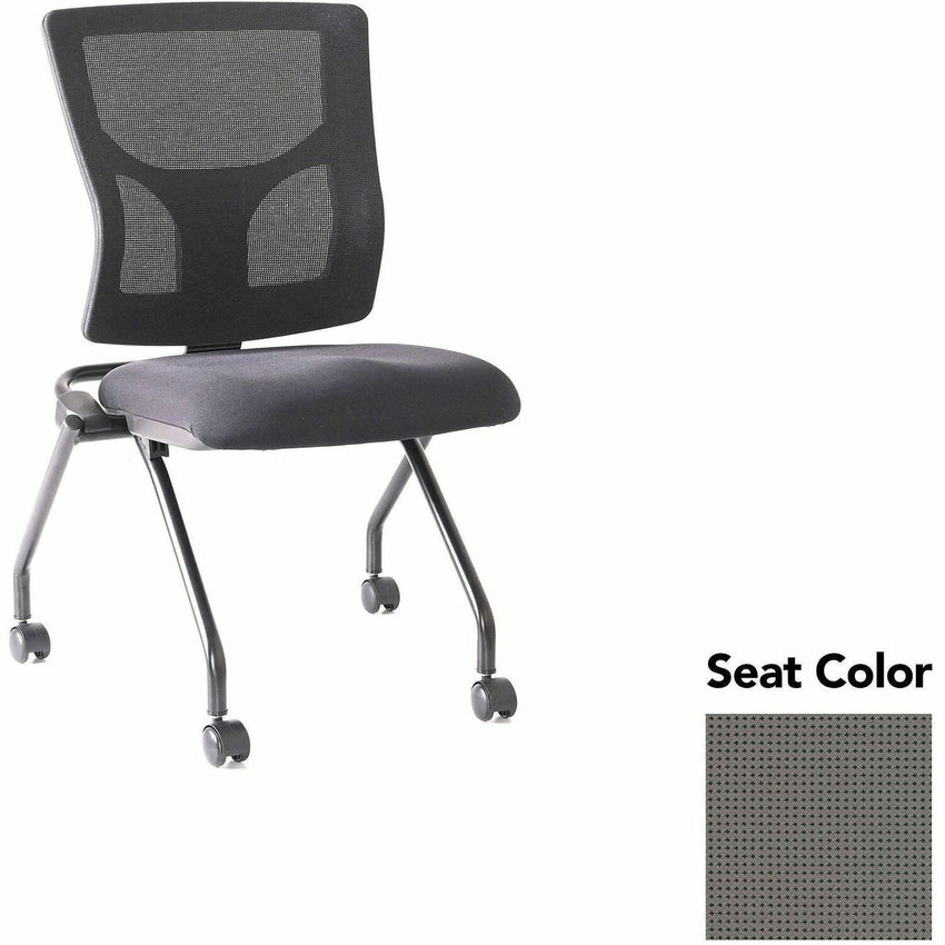 Lorell Conjure Mesh Training Chair with Folding Seat and Casters - Set of 2 (LLR - LLR62020X) - SchoolOutlet