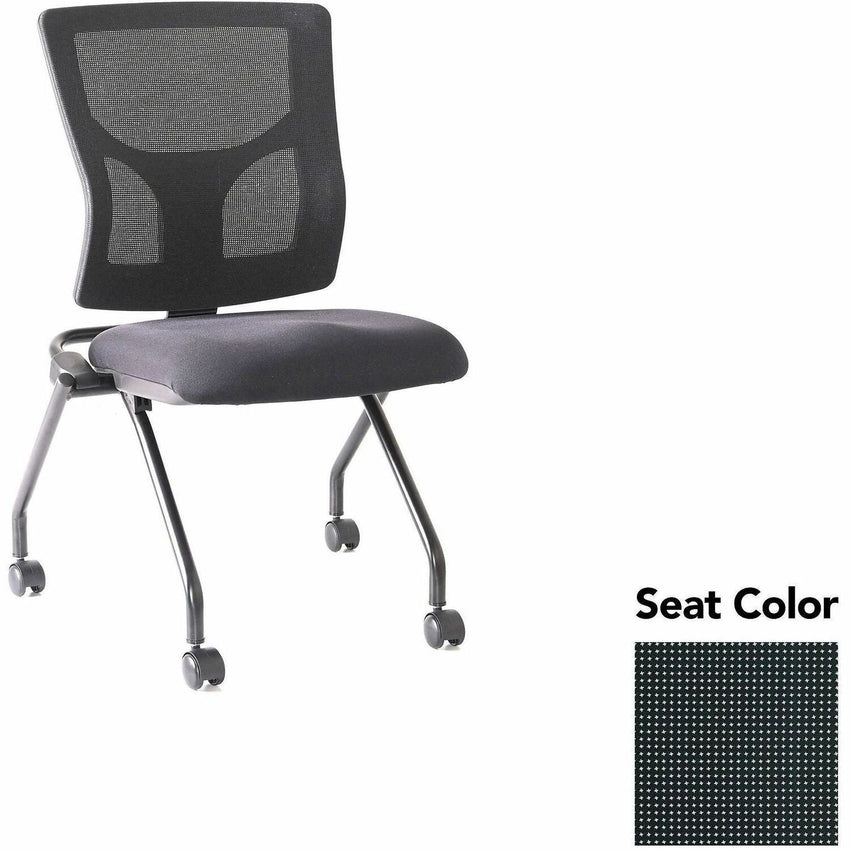Lorell Conjure Mesh Training Chair with Folding Seat and Casters - Set of 2 (LLR - LLR62020X) - SchoolOutlet