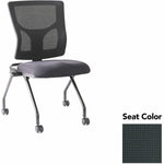 Lorell Conjure Mesh Training Chair with Folding Seat and Casters - Set of 2 (LLR - LLR62020X) - SchoolOutlet
