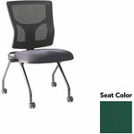 Lorell Conjure Mesh Training Chair with Folding Seat and Casters - Set of 2 (LLR - LLR62020X) - SchoolOutlet