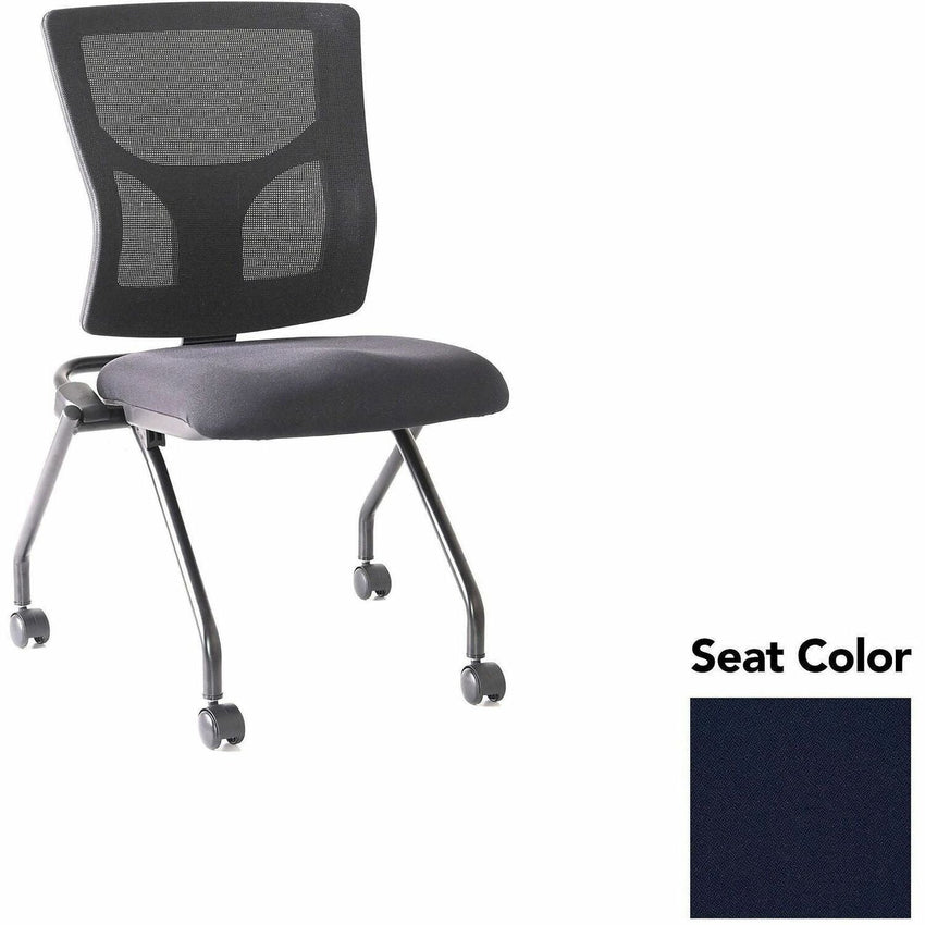 Lorell Conjure Mesh Training Chair with Folding Seat and Casters - Set of 2 (LLR - LLR62020X) - SchoolOutlet
