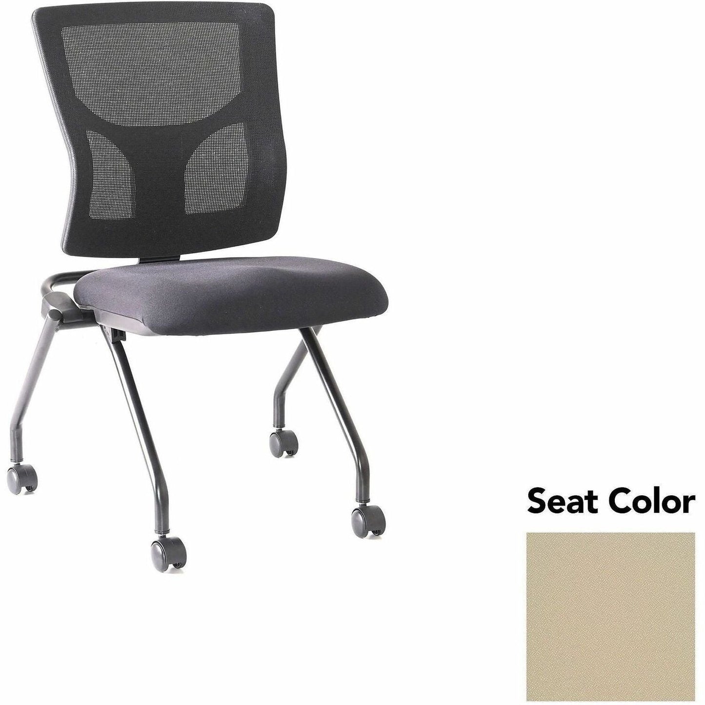 Lorell Conjure Mesh Training Chair with Folding Seat and Casters - Set of 2 (LLR - LLR62020X) - SchoolOutlet
