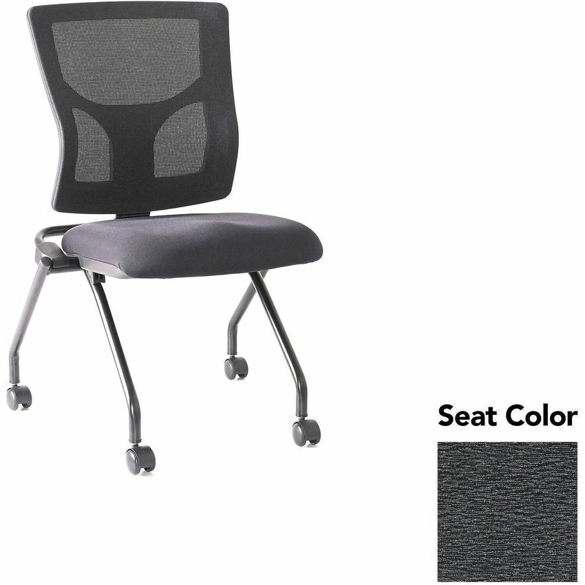 Lorell Conjure Mesh Training Chair with Folding Seat and Casters - Set of 2 (LLR - LLR62020X) - SchoolOutlet