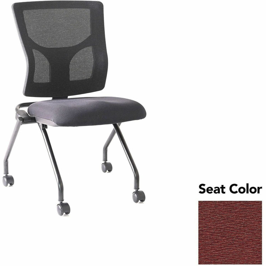 Lorell Conjure Mesh Training Chair with Folding Seat and Casters - Set of 2 (LLR - LLR62020X) - SchoolOutlet
