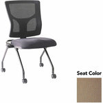 Lorell Conjure Mesh Training Chair with Folding Seat and Casters - Set of 2 (LLR - LLR62020X) - SchoolOutlet