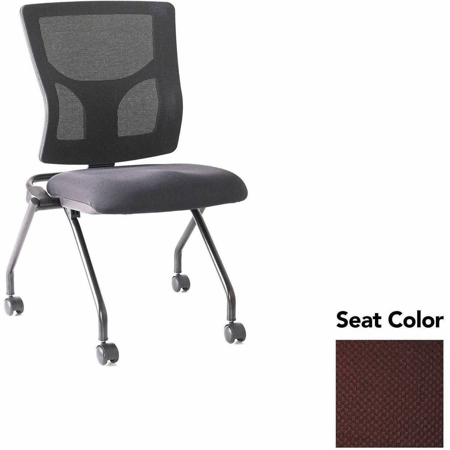 Lorell Conjure Mesh Training Chair with Folding Seat and Casters - Set of 2 (LLR - LLR62020X) - SchoolOutlet