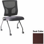 Lorell Conjure Mesh Training Chair with Folding Seat and Casters - Set of 2 (LLR - LLR62020X) - SchoolOutlet