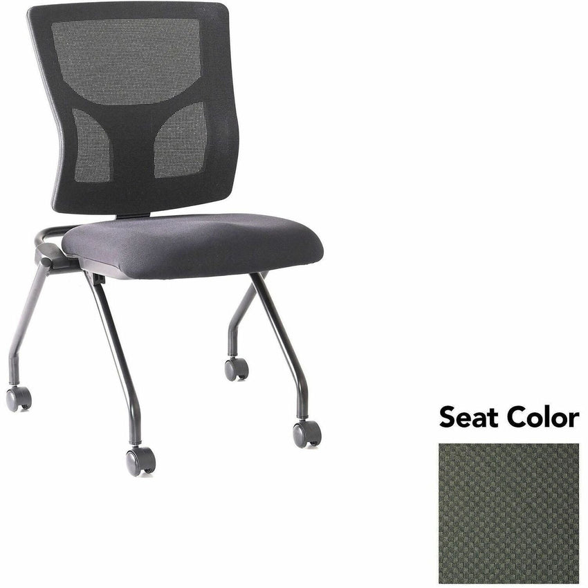 Lorell Conjure Mesh Training Chair with Folding Seat and Casters - Set of 2 (LLR - LLR62020X) - SchoolOutlet