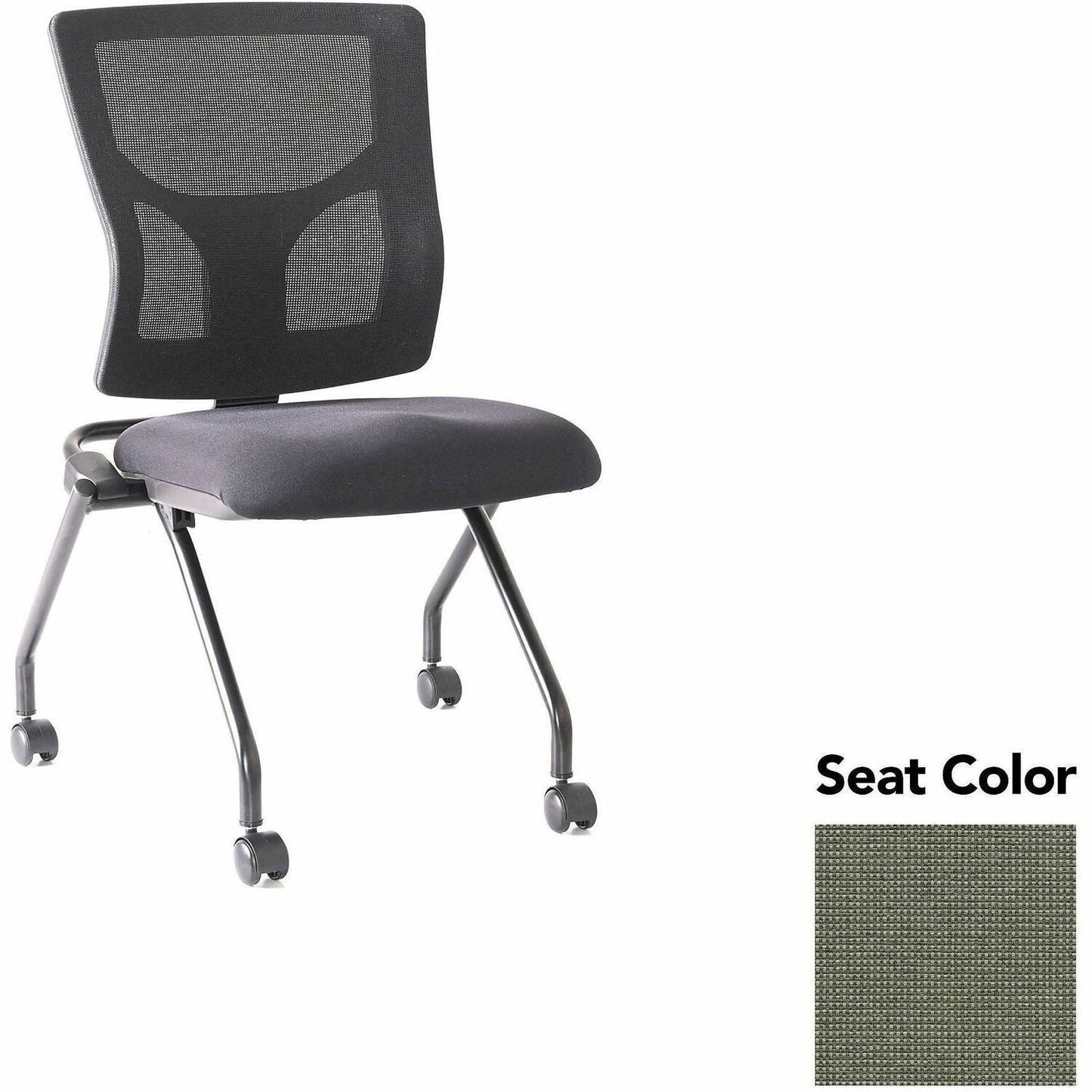 Lorell Conjure Mesh Training Chair with Folding Seat and Casters - Set of 2 (LLR - LLR62020X) - SchoolOutlet